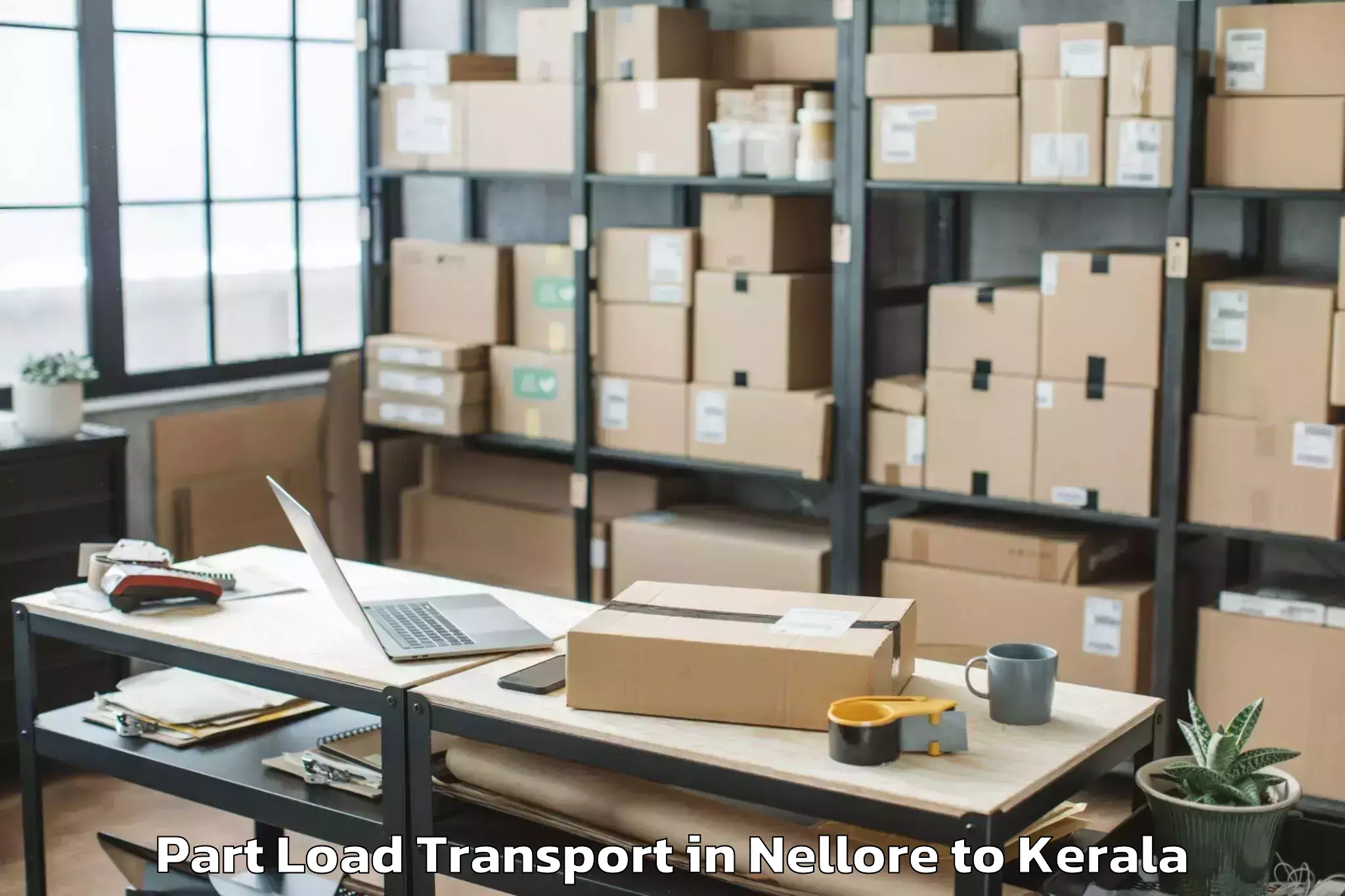 Professional Nellore to Chavara Part Load Transport